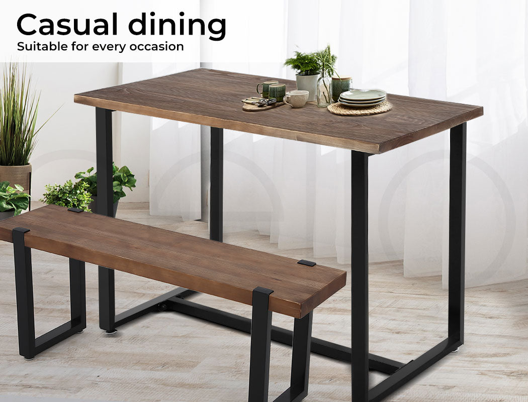 Levede Dining Table Industrial Wooden - Levede