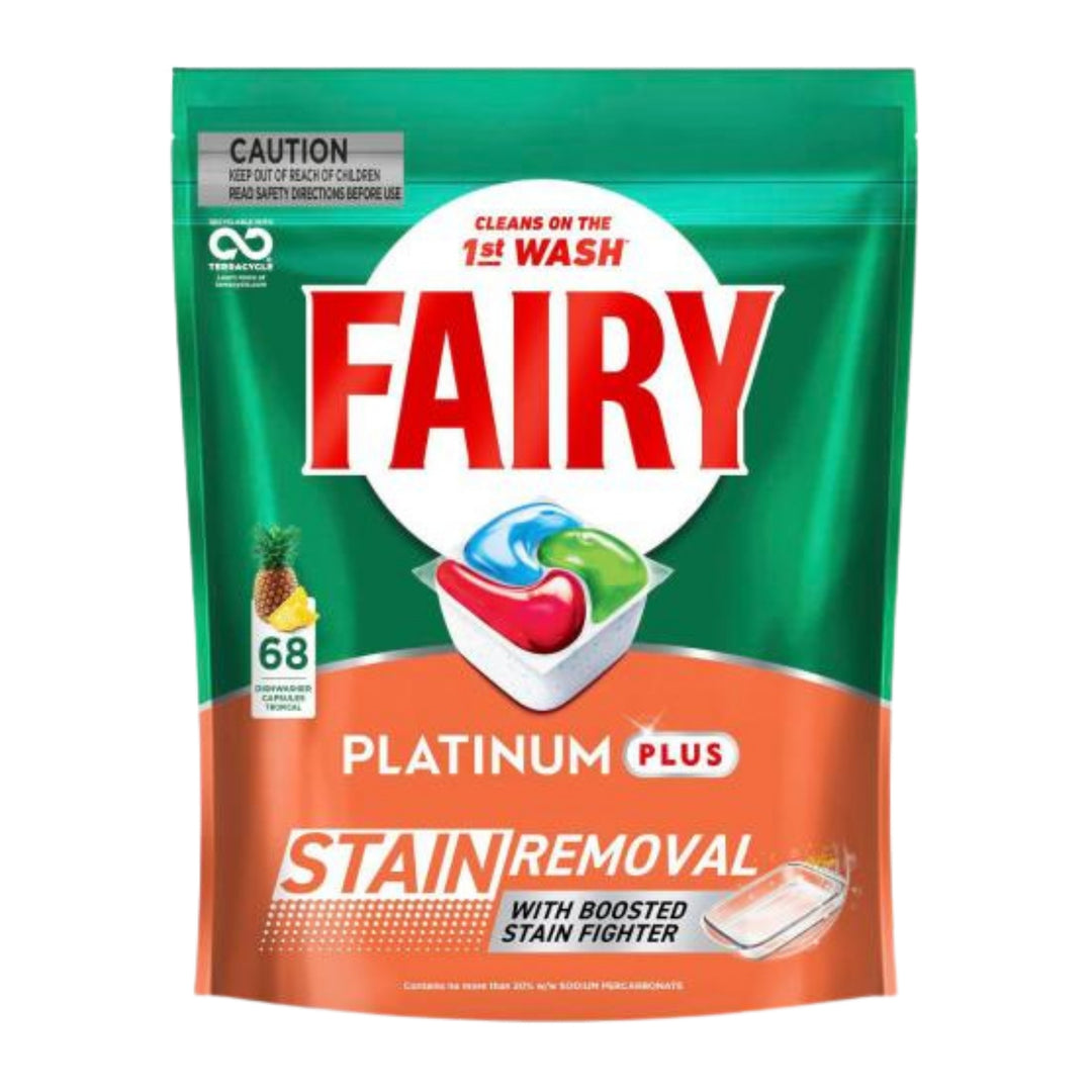 Fairy Platinum Plus x 68 Tropical Dishwasher Tablets