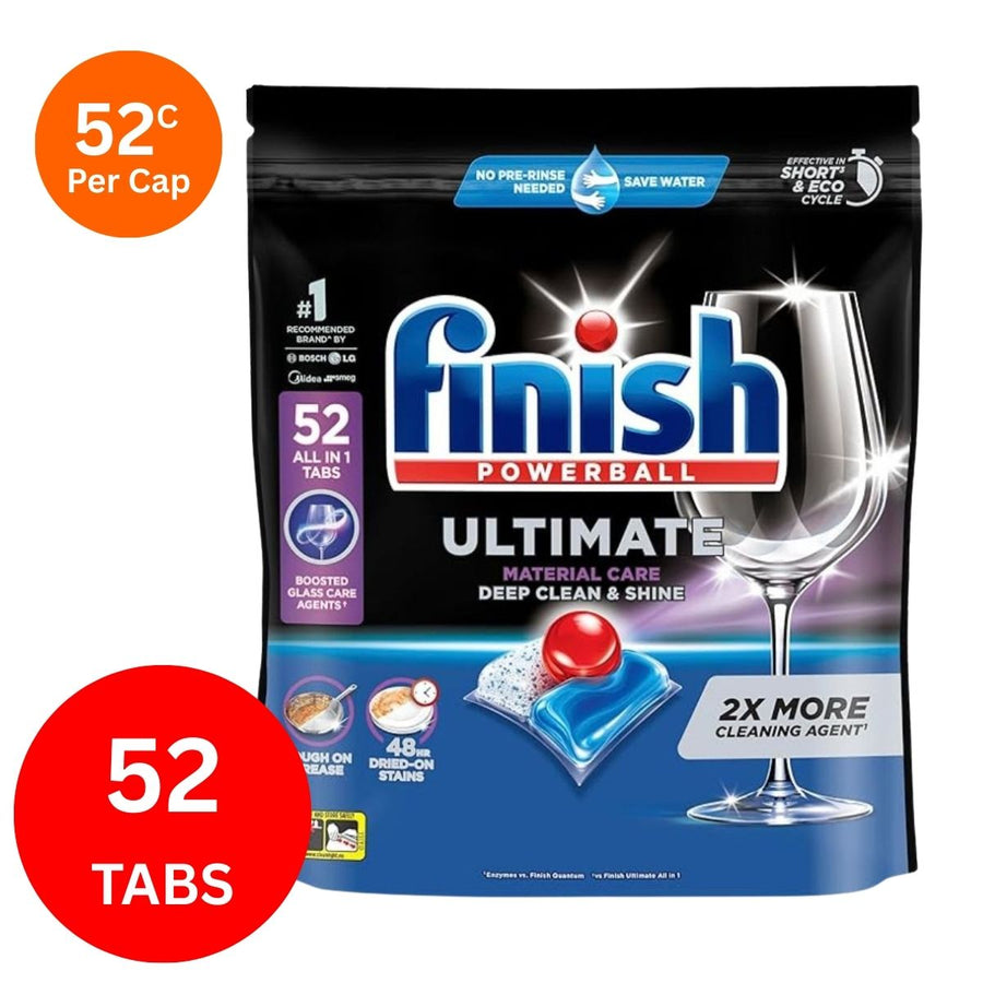 Finish Ultimate x 52 Dishwasher Tablets.