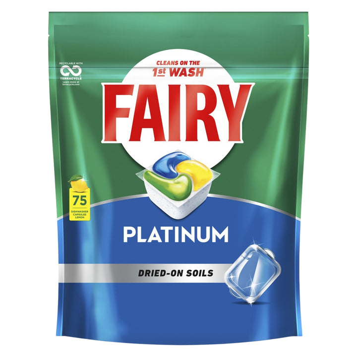 Fairy Platinum x 75 Lemon Dishwasher Tablets