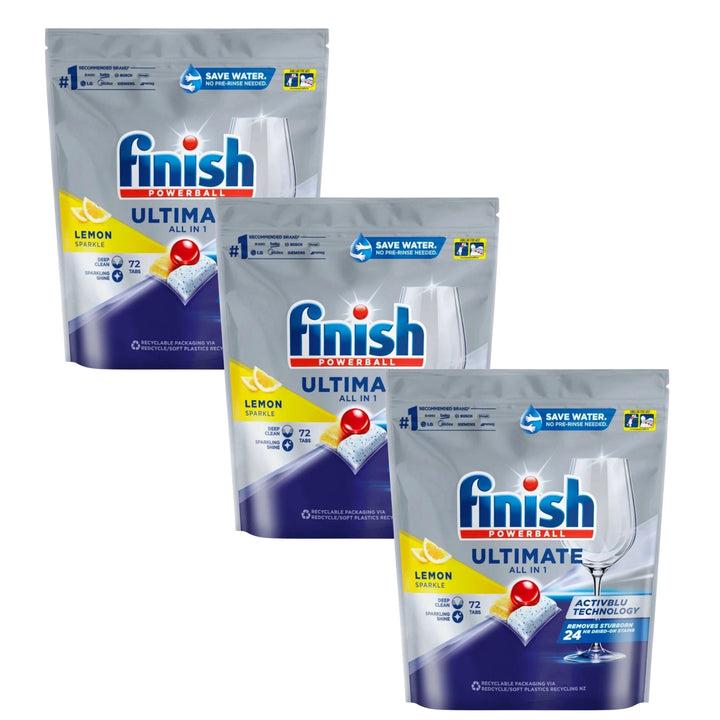 Finish Ultimate All in 1 x 72 Lemon Sparkle Dishwashing Tablets