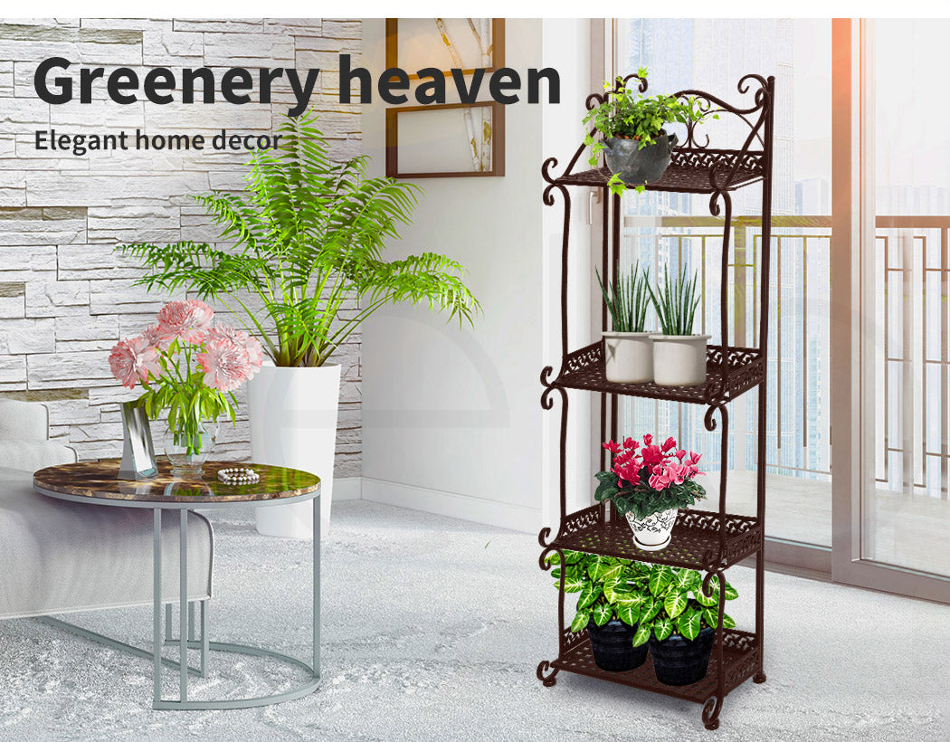 Levede Plant Stand 4 Tiers Outdoor Indoor - Levede