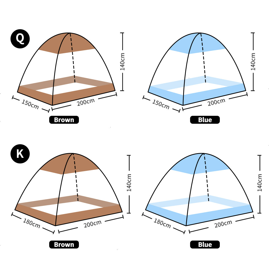 Dreamz Mosquito Bed Nets Foldable Canopy for King and Queen Size