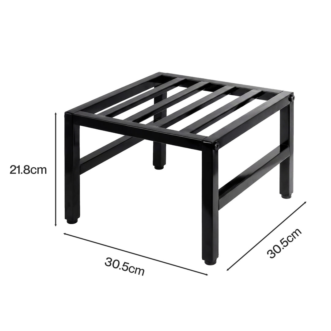Plant Stand 3 Tier Outdoor Carbon Steel Heavy Duty for Garden Patio Black