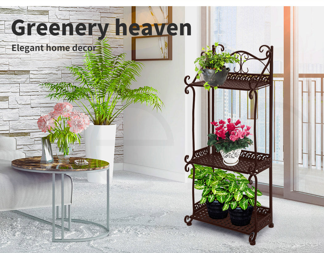 Levede Plant Stand 3 Tiers Outdoor Indoor