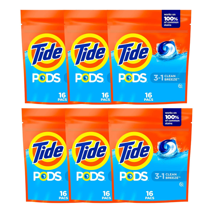 Tide 3 in 1 Clean Breeze x 16 Laundry Pods