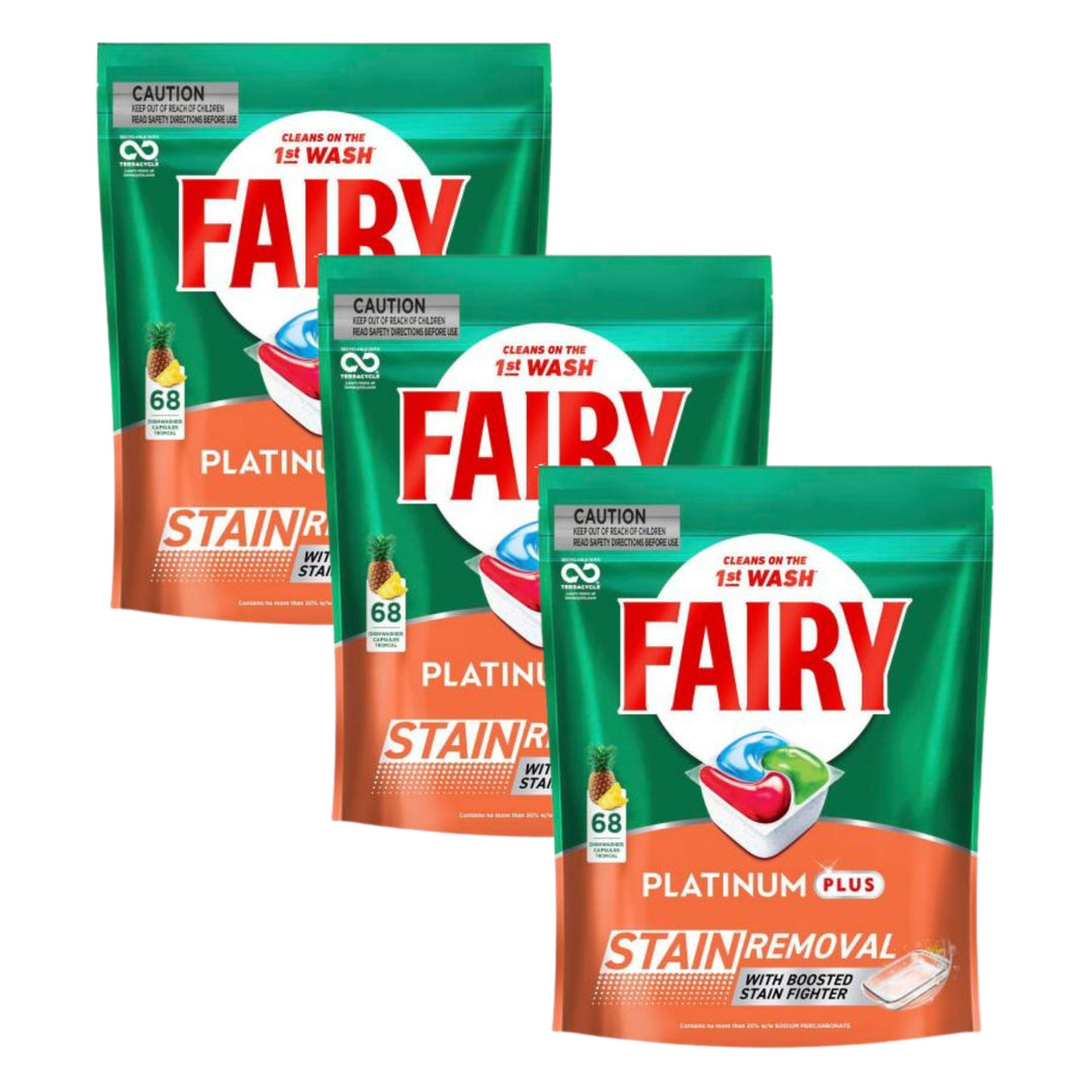 Fairy Platinum Plus x 68 Tropical Dishwasher Tablets