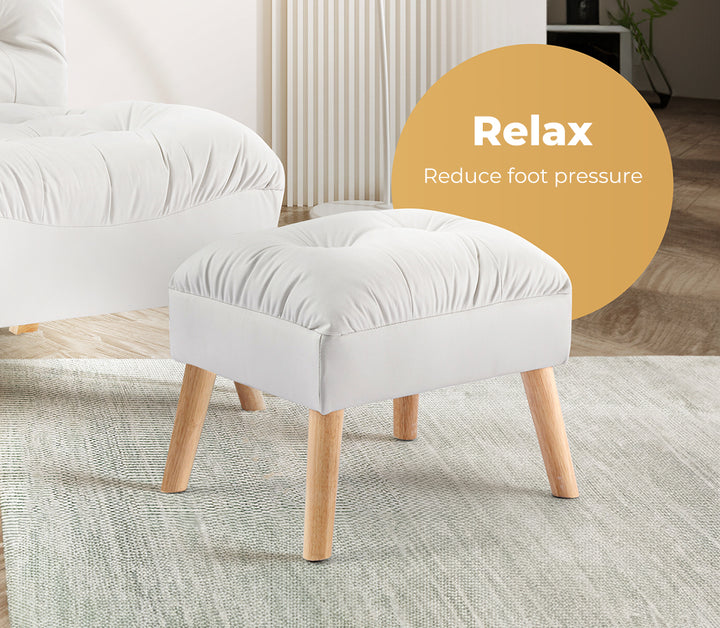 Levede Accent Ottoman Chair Footstool - Levede
