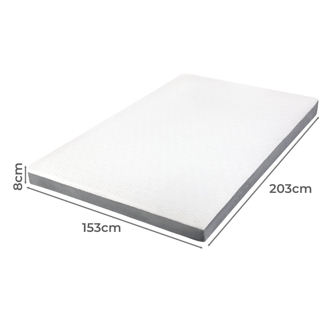 Mattress Topper Queen Size Memory Foam Dual Layer Anti Slip All Season