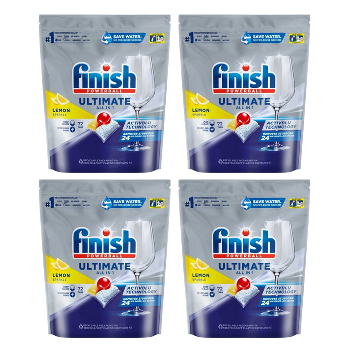 Finish Ultimate All in 1 x 72 Lemon Sparkle Dishwashing Tablets