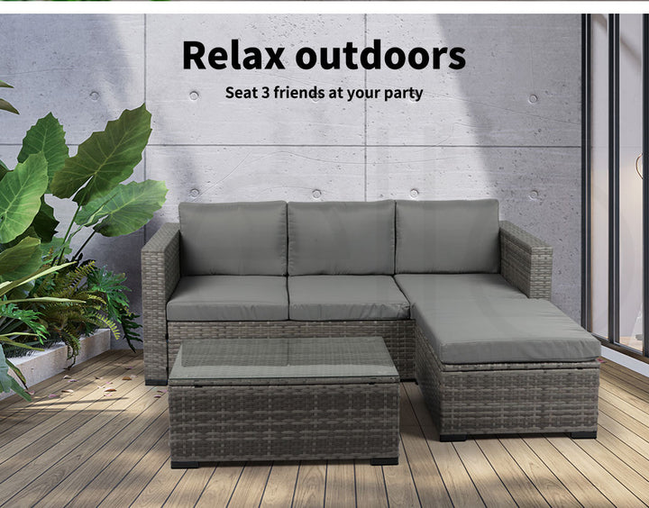 Levede 5pcs Outdoor Sofa Set Patio Furniture