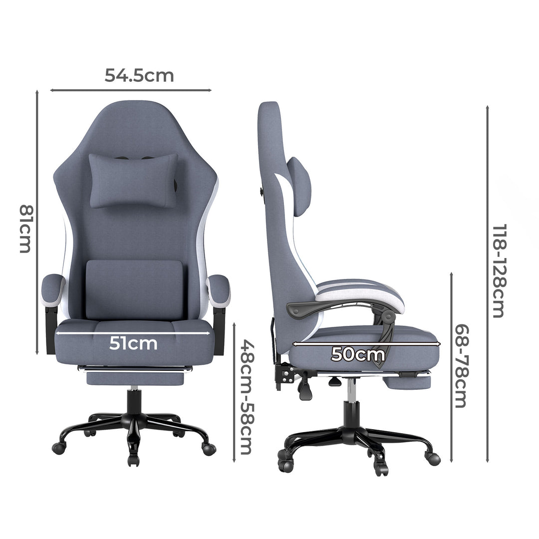 Office Chair High Back PU Leather Swivel Reclining Gaming Ergonomic Chair
