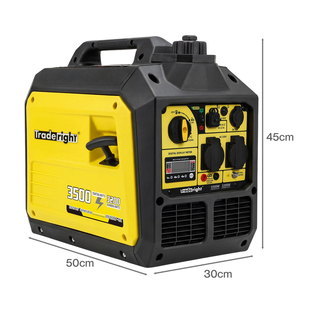 3500W Petrol Inverter Generator Portable Silent Pure Sine Wave Power