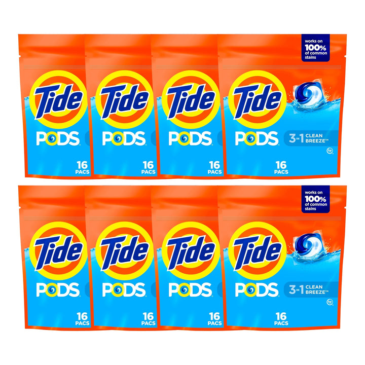 Tide 3 in 1 Clean Breeze x 16 Laundry Pods