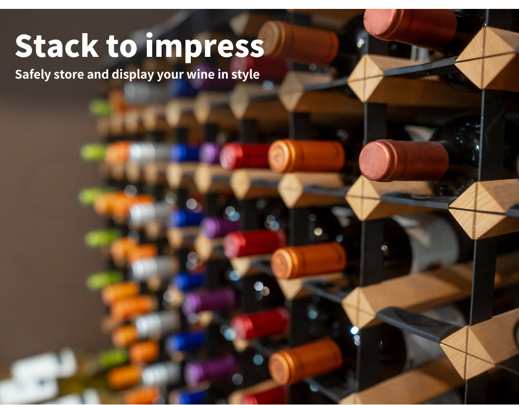 Levede Timber Wine Storage Rack - Levede