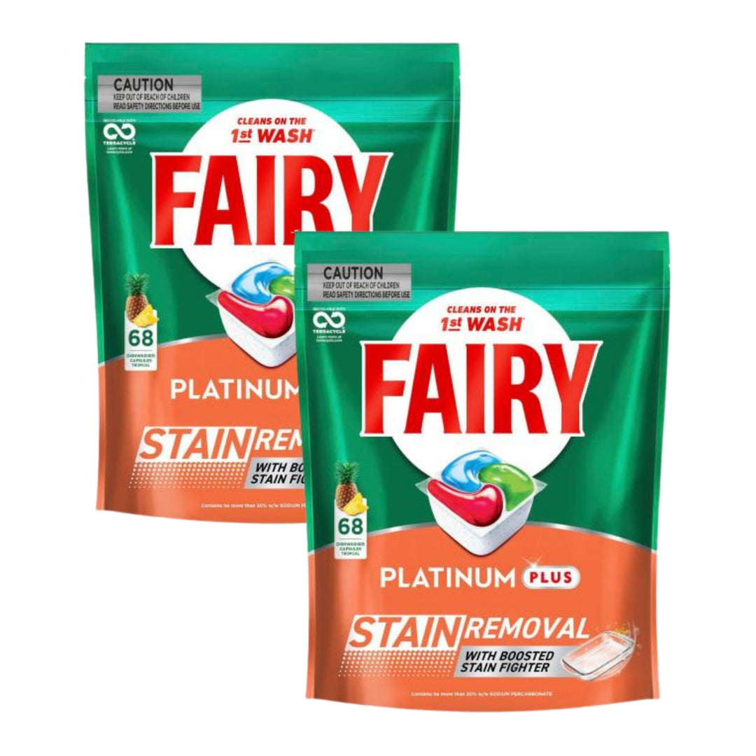 Fairy Platinum Plus x 68 Tropical Dishwasher Tablets