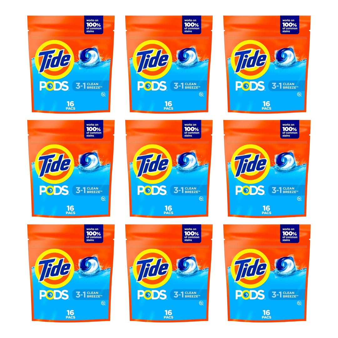 Tide 3 in 1 Clean Breeze x 16 Laundry Pods