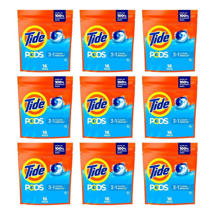 Tide 3 in 1 Clean Breeze x 16 Laundry Pods