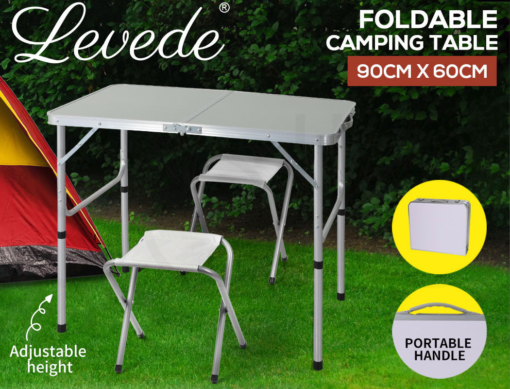 Levede Camping Table Chair Set Folding - Levede