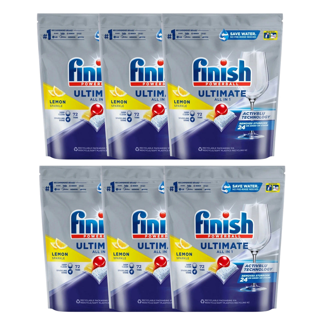 Finish Ultimate All in 1 x 72 Lemon Sparkle Dishwashing Tablets
