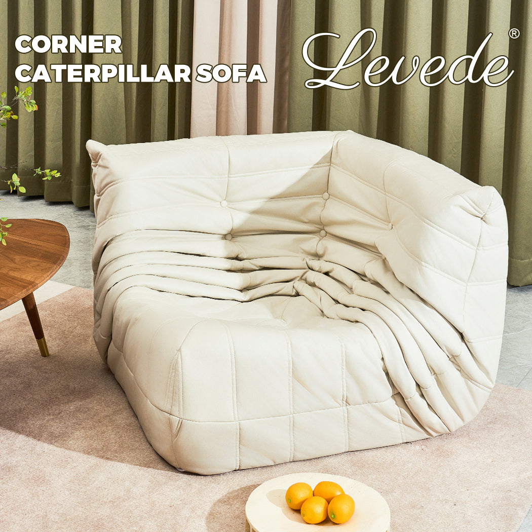 Levede Corner Seaters Floor Sofa Caterpillar Lounge - Levede