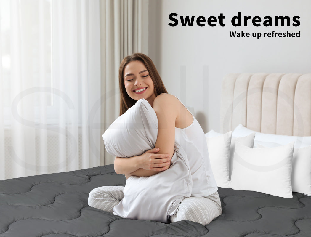 Dreamz Pillowtop Mattress Topper Protector - Levede