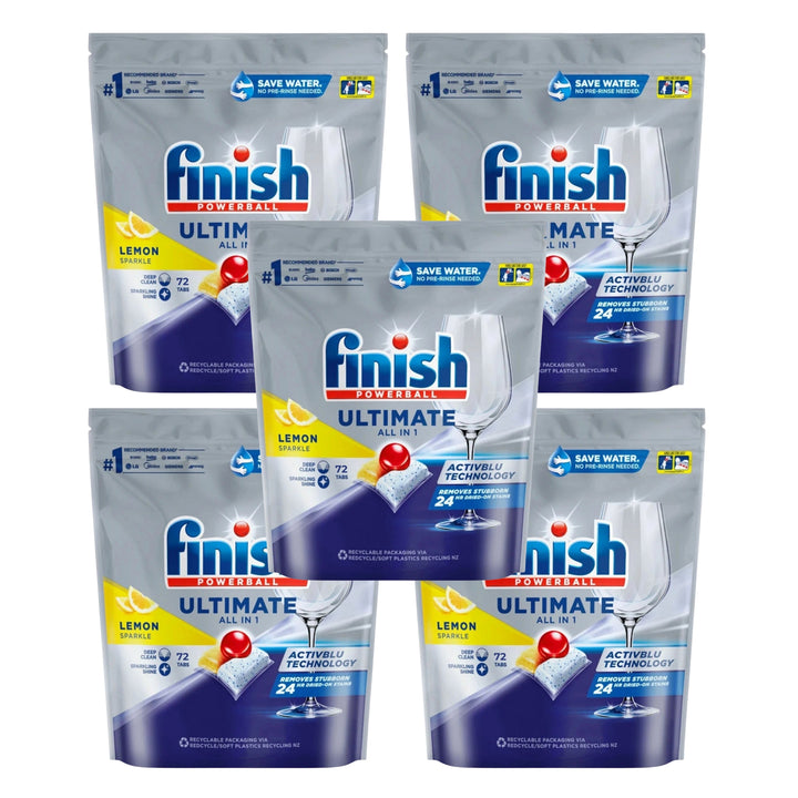 Finish Ultimate All in 1 x 72 Lemon Sparkle Dishwashing Tablets