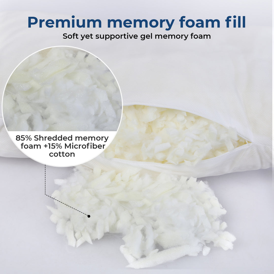 Memory Foam Adjustable Pillow Neck Pain Relief Cooling Side Sleeper