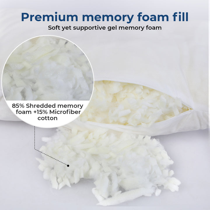 Memory Foam Adjustable Pillow Neck Pain Relief Cooling Side Sleeper