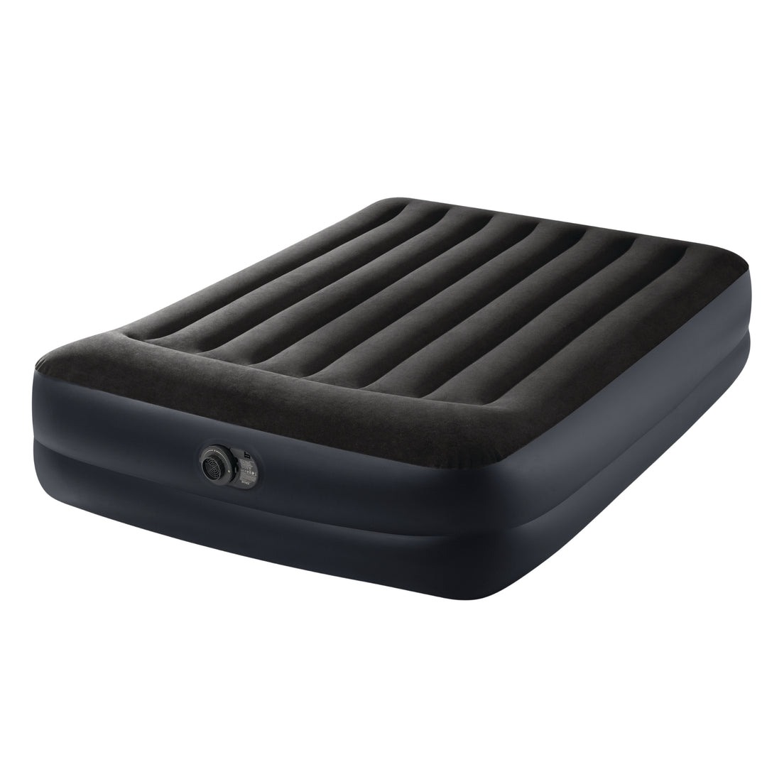 Queen Pillow Rest Raised Airbed W/ Fiber-Tech
