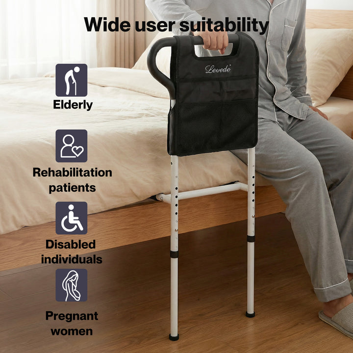 Bed Rail Safety Bed Assist Rail Grab Handrail Adjustable Elderly Adult