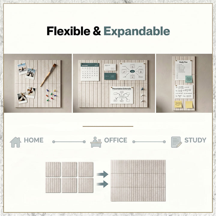 Cork Boards Alternative 6 Pcs 30cmx30cm Felt Bulletin Board Tiles Coustic