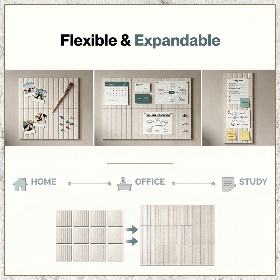 Cork Boards Alternative 12Pcs 30cmx30cm Felt Bulletin Board Tiles Coustic