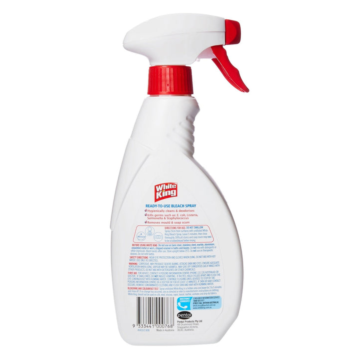 White King 500mL Lemon Bleach Spray  x6