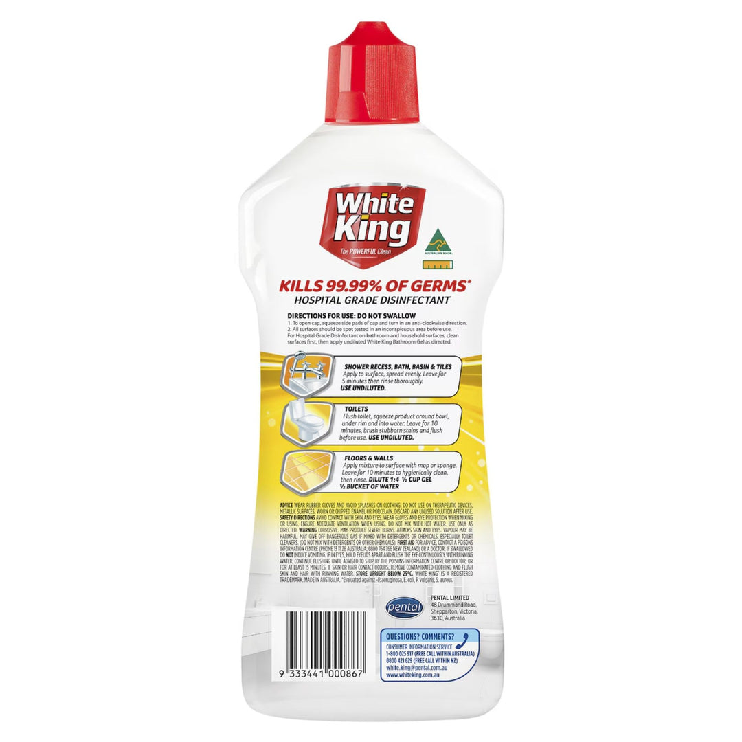 White King 750mL Bathroom Gel x6