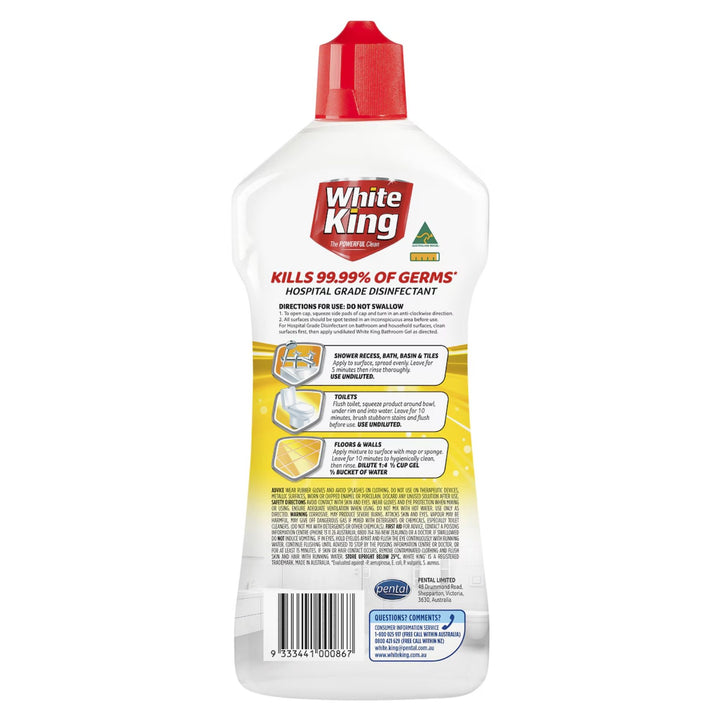 White King 750mL Bathroom Gel x6