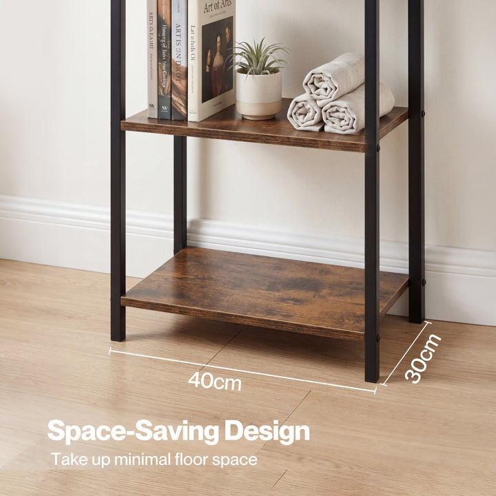 6 Tier Bookshelf Tall Bookcase Storage Shelf Display Rack Living Room