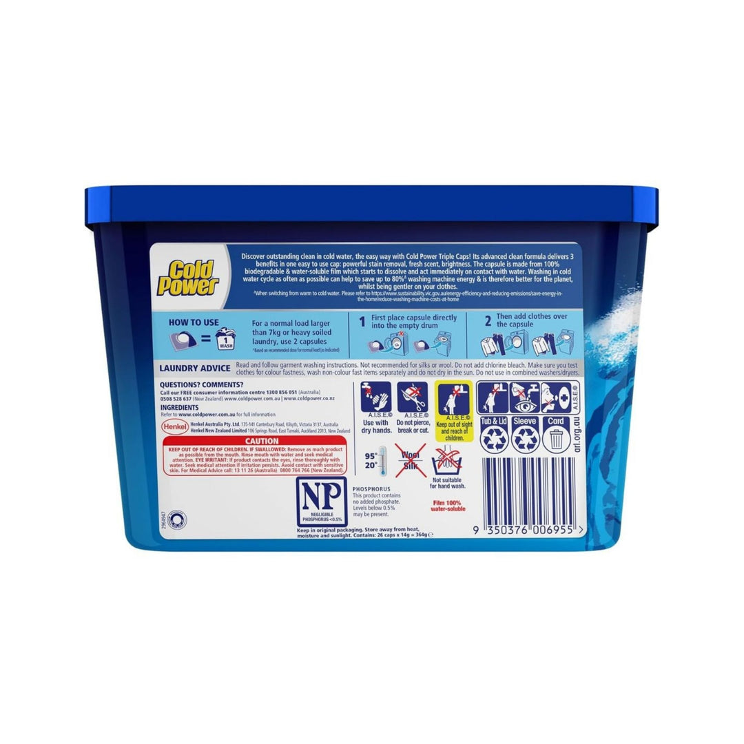 Cold Power Odour Fighter x 208 Laundry Detergent Capsules