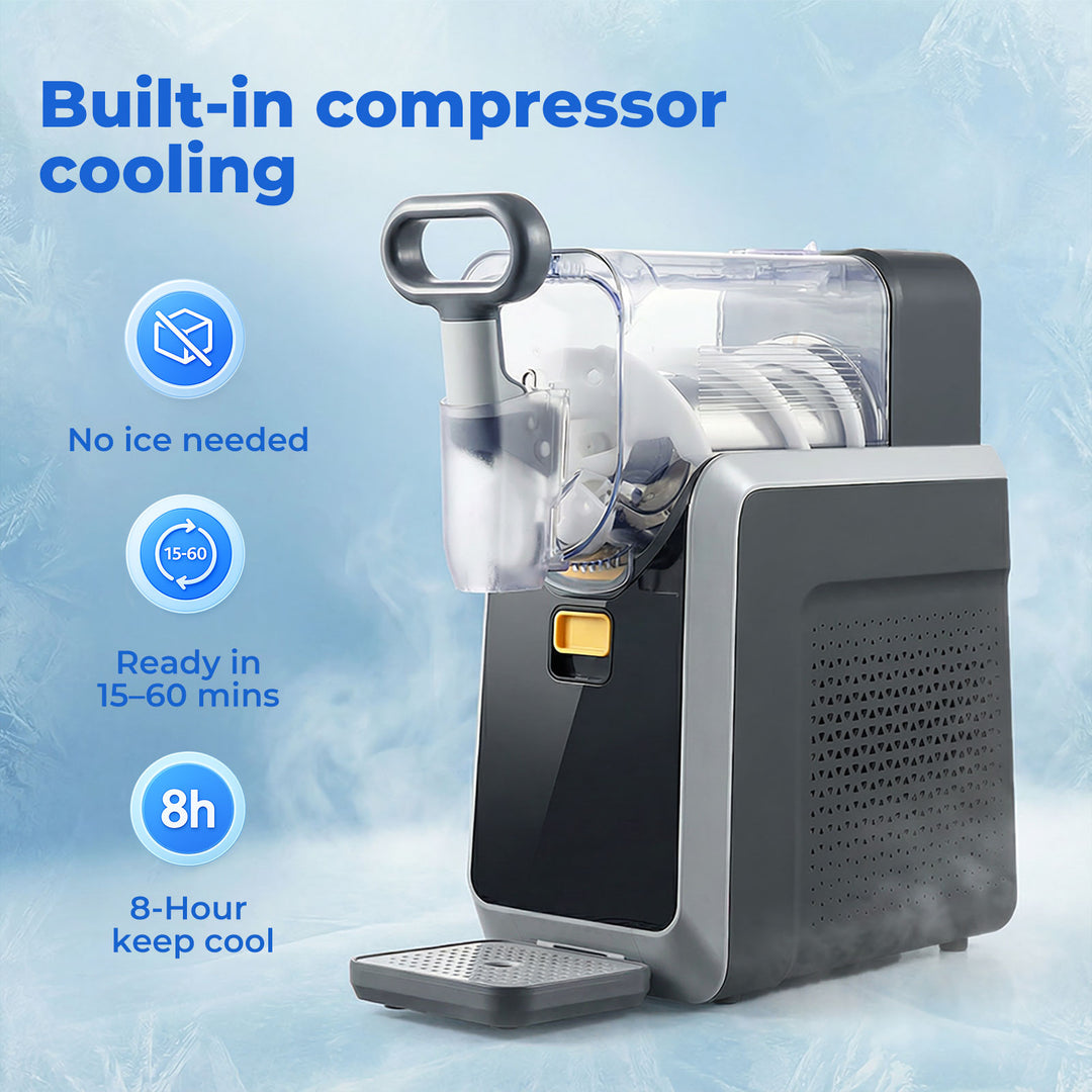 2L Home Slush Machine Rapid Chill Self-Cleaning  5 Presets Drink Maker