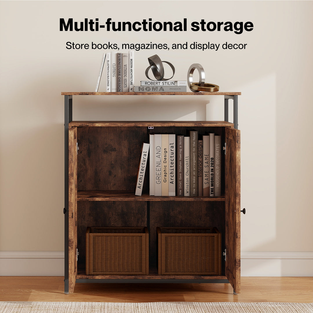 Storage Cabinet Multipurpose Organiser Cupboard Adjustable Shelves