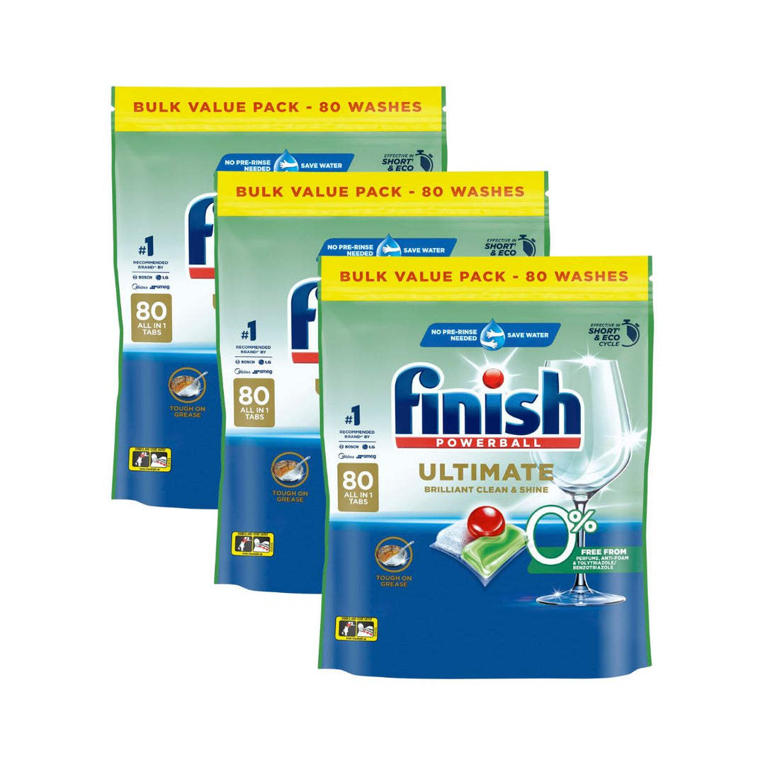 Finish Ultimate 0% 40c/Tab x 240 Dishwasher Tablets.