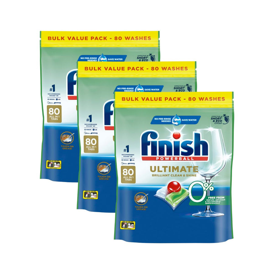 Finish Ultimate 0% 40c/Tab x 240 Dishwasher Tablets.