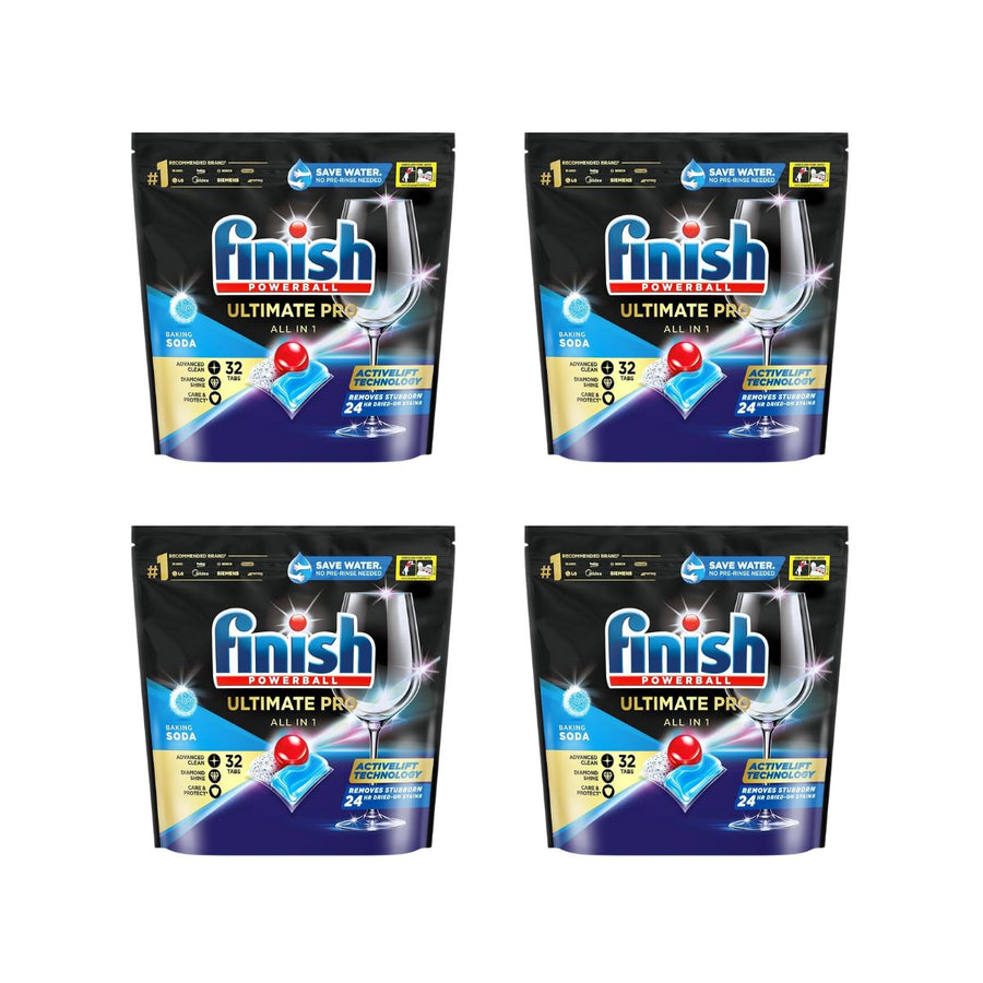 Finish Ultimate Pro 42c/Tab x 128 Baking Soda Dishwasher Tablets.