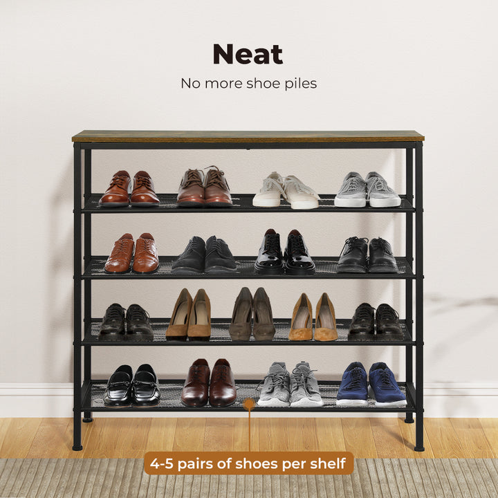 Levede 5-Tier Shoe Rack Storage Cabinet 100cm Wide - Levede