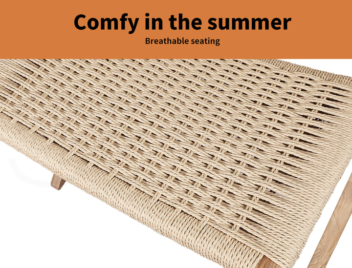 Levede Rattan Lounge Chair – Foldable Recliner