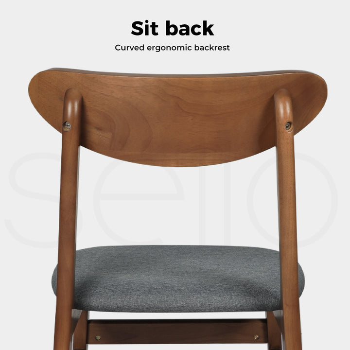 Linen Dining Chairs – Natural Wood Frame