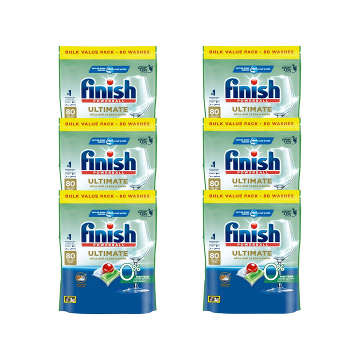 Finish Ultimate 0% 37c/Tab x 480 Dishwasher Tablets.