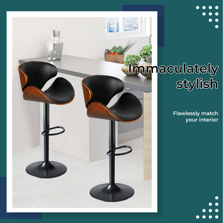 Levede 1x Gas Lift Kitchen Bar Stools - Levede