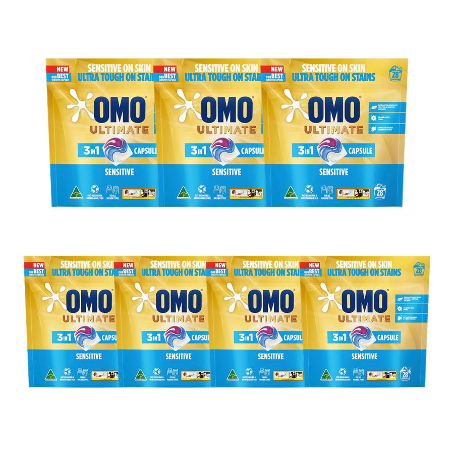 Omo Ultimate 3in1 Sensitive 51c/Tab x 196 Laundry Capsules.