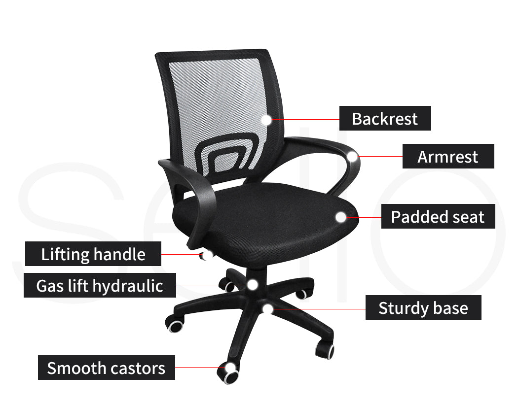 Levede Office Chair Gaming Computer Black - Levede